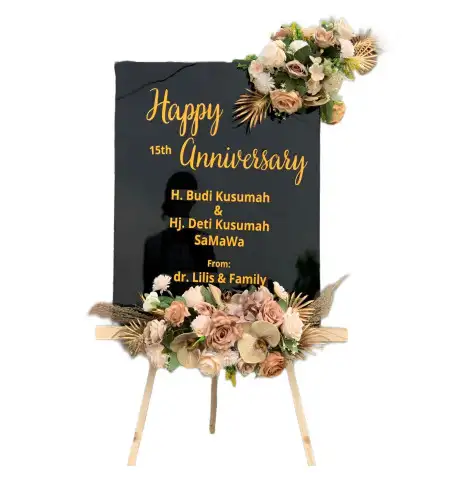 Papan Bunga Akrilik Lamaran